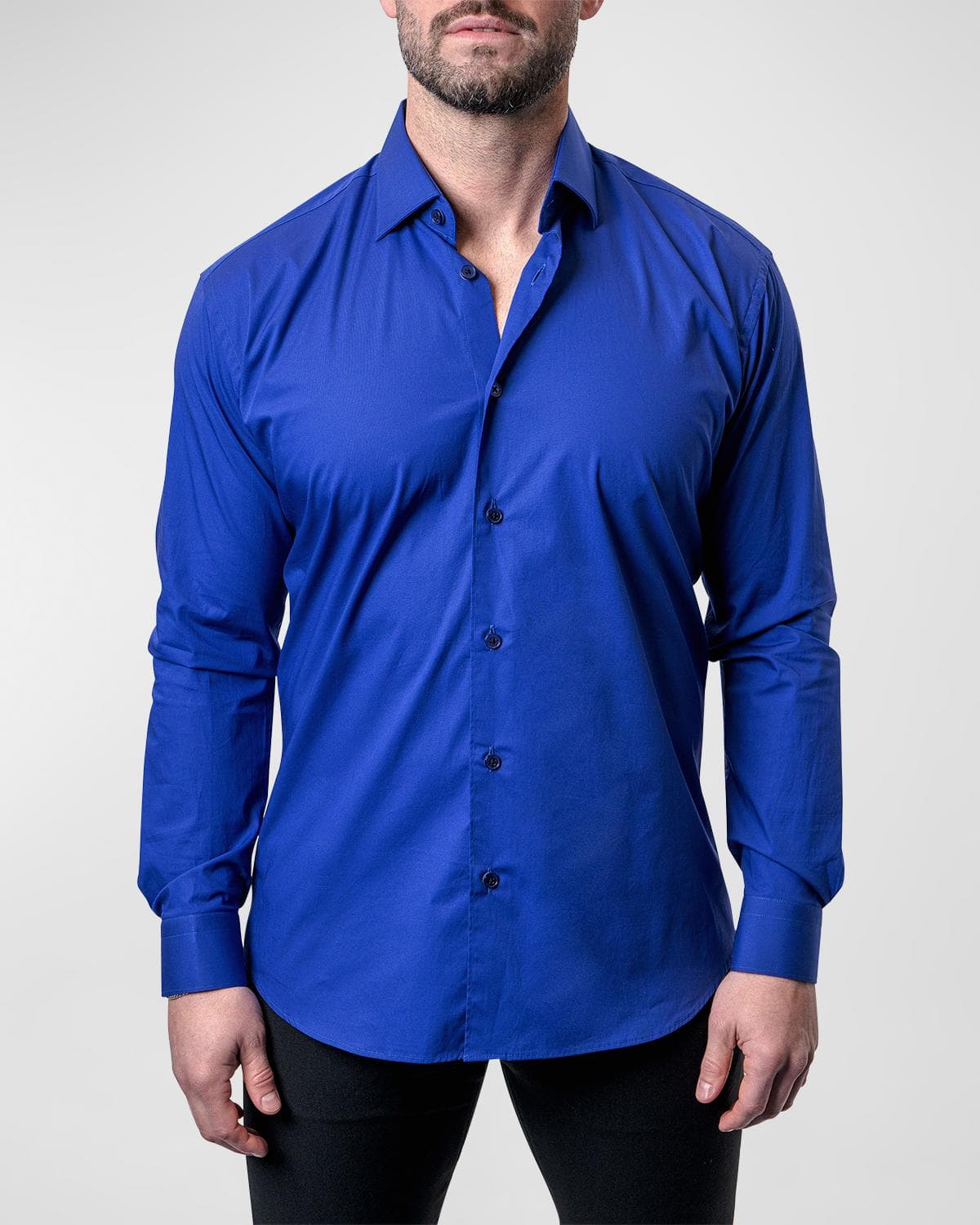 Maceoo Men's Fibonacci Solid Sport Shirt · MEDIUM