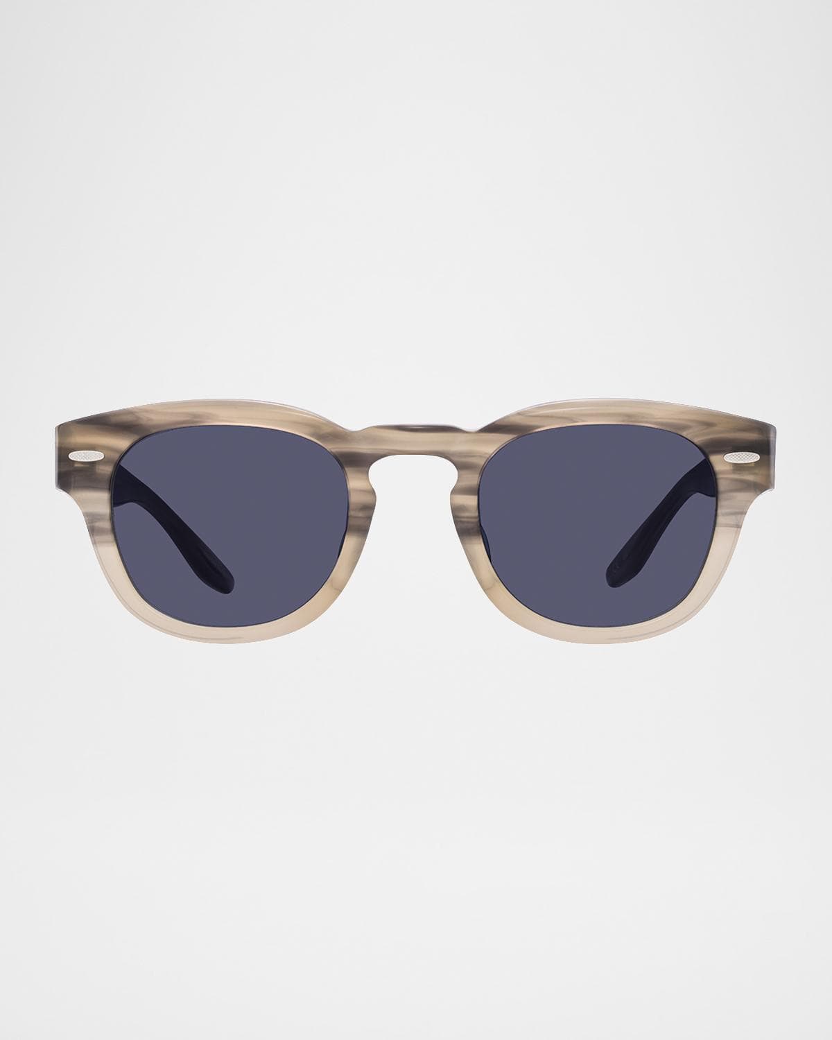 Barton Perreira Men's Demarco Keyhole-Bridge Acetate Rectangle Sunglasses