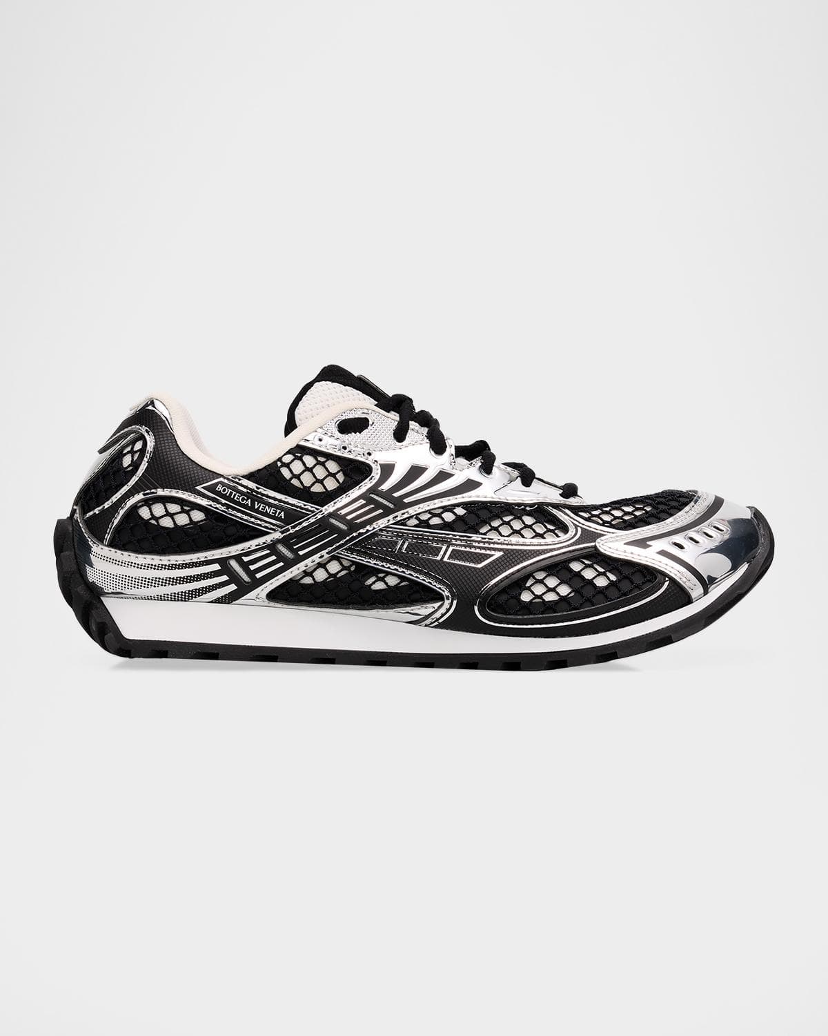 Bottega Veneta Men's Orbit Technical Fishnet Sneakers