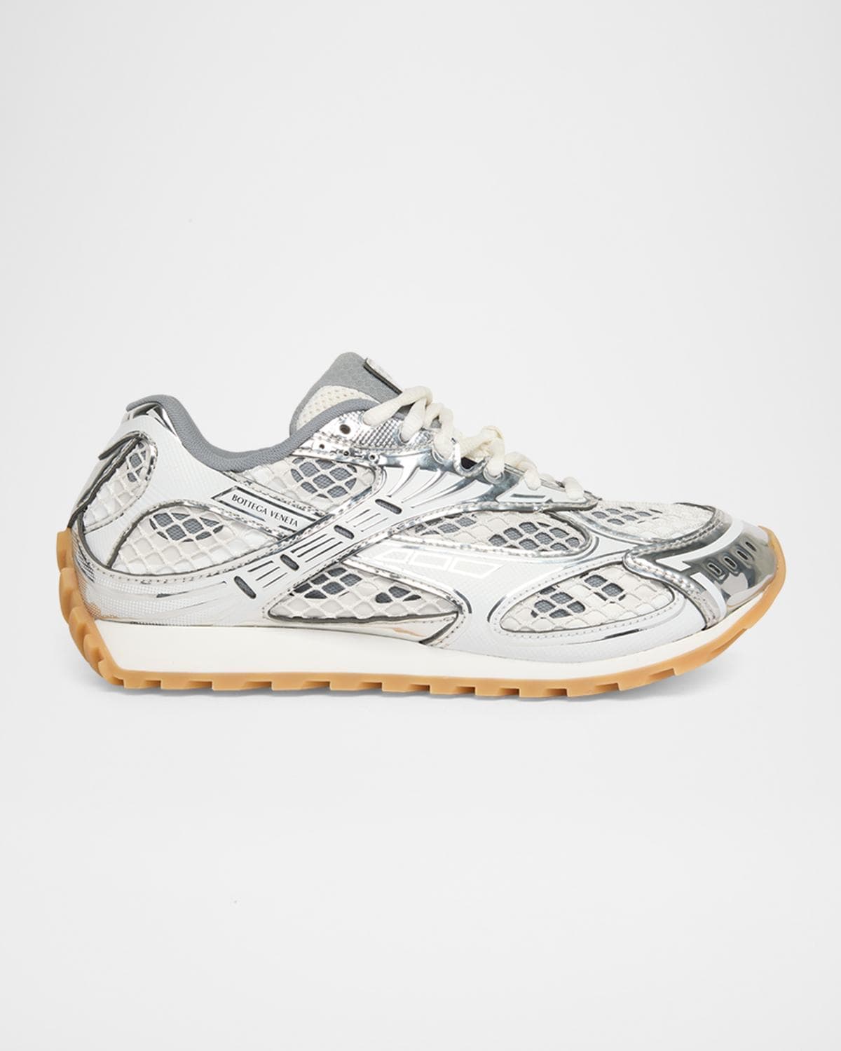 Bottega Veneta Men's Orbit Technical Fishnet Sneakers