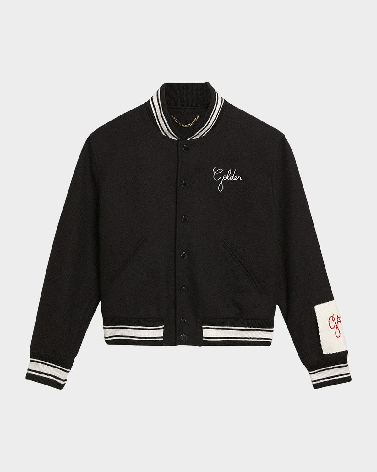 Golden Goose Men's Embroidered Compact Bomber Jacket