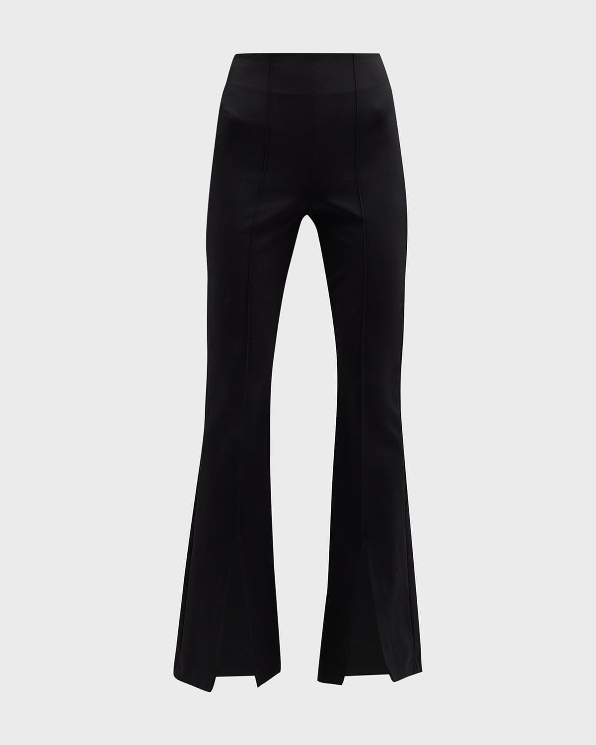 ALICE + OLIVIA Emiko High-Waisted Slit-Cuff Pants