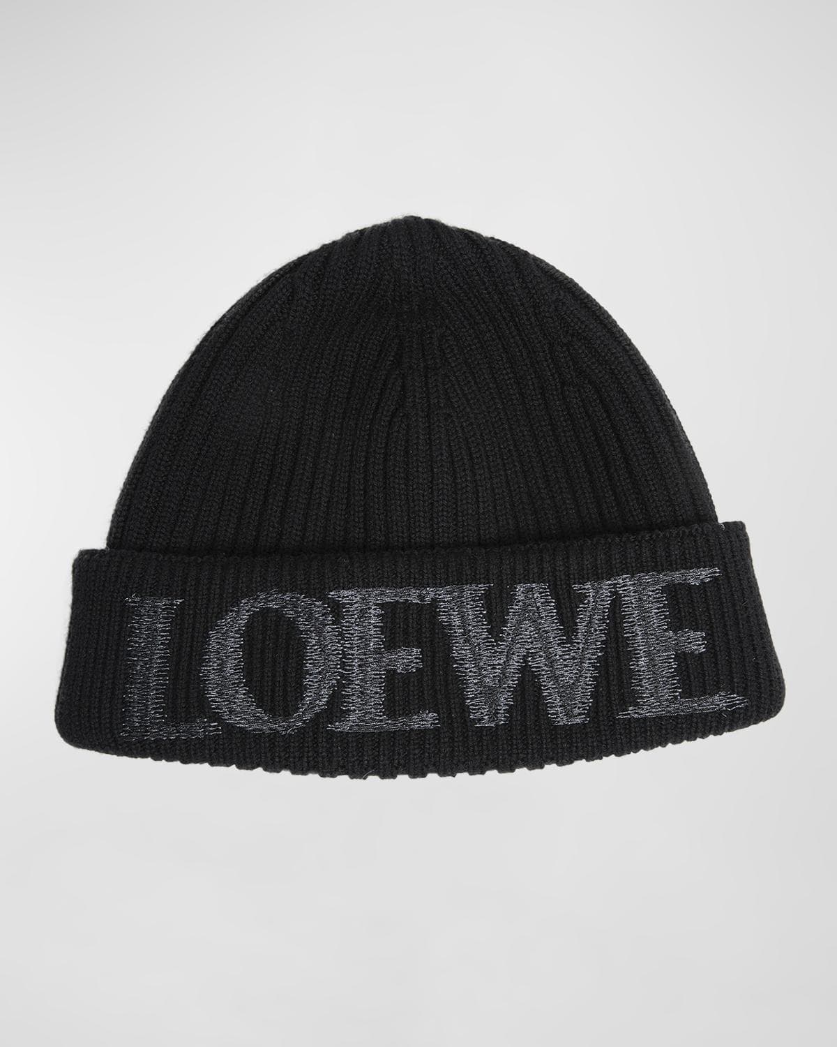 LOEWE Blurred Logo Wool Beanie