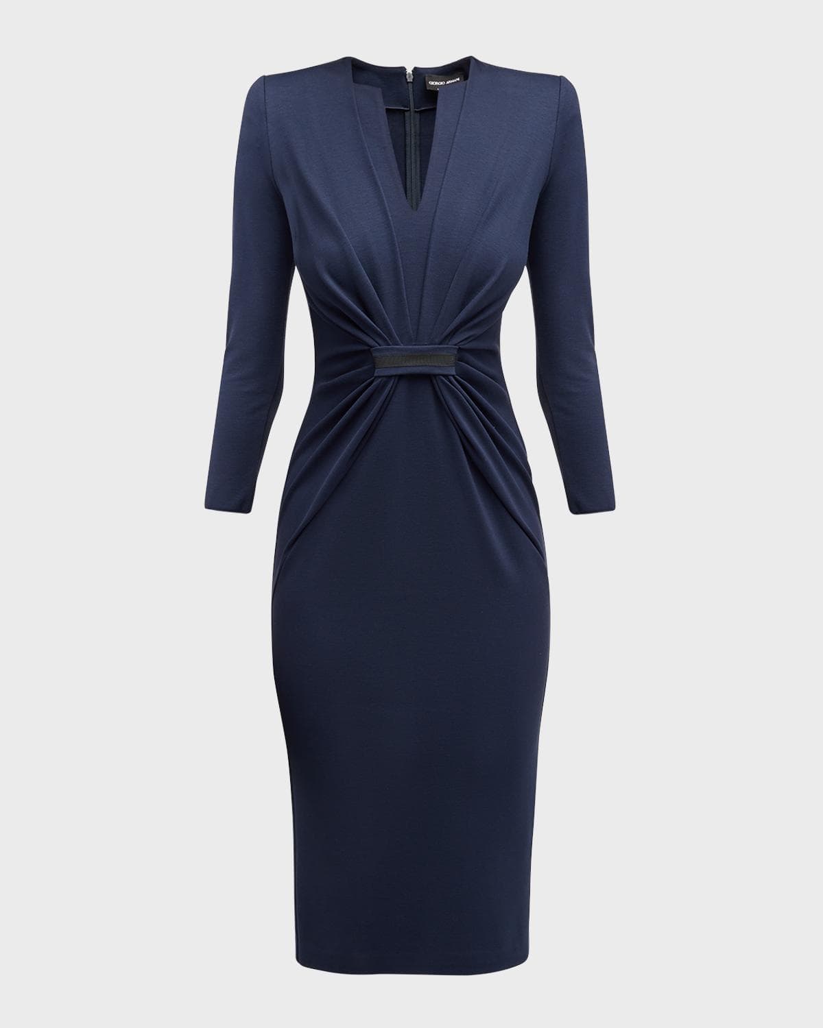 Giorgio Armani Tab Front Jersey Dress