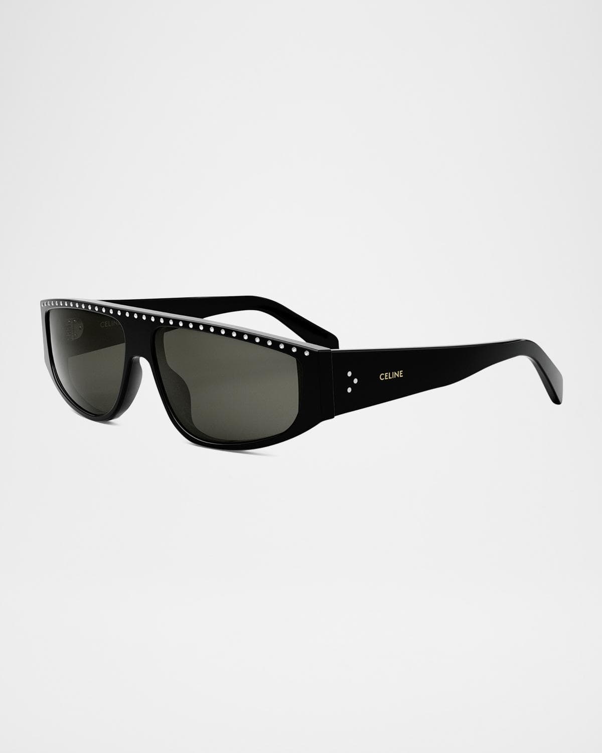 CELINE Men's Animation Acetate Rectangle Sunglasses