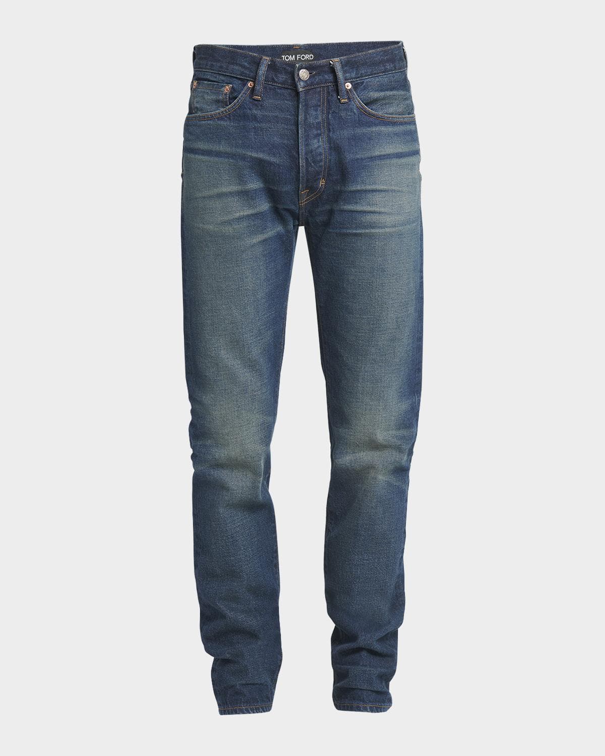 TOM FORD Men's Selvedge Denim Slim-Leg Jeans · 40