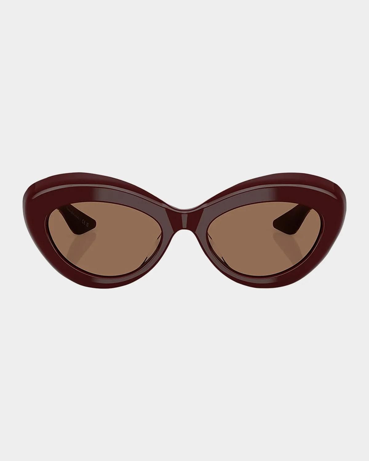 Khaite x Oliver Peoples Bold Acetate Oval Sunglasses