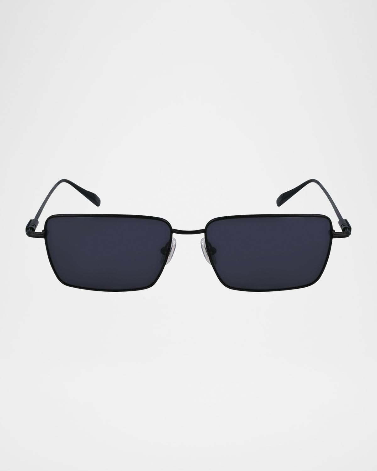 FERRAGAMO Men's Gancini Evolution Metal Rectangle Sunglasses