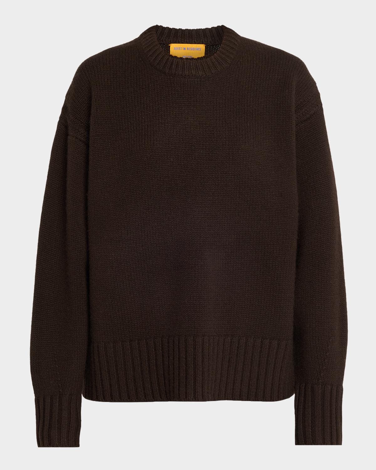 Guest in Residence Cozy Cashmere Crewneck Sweater