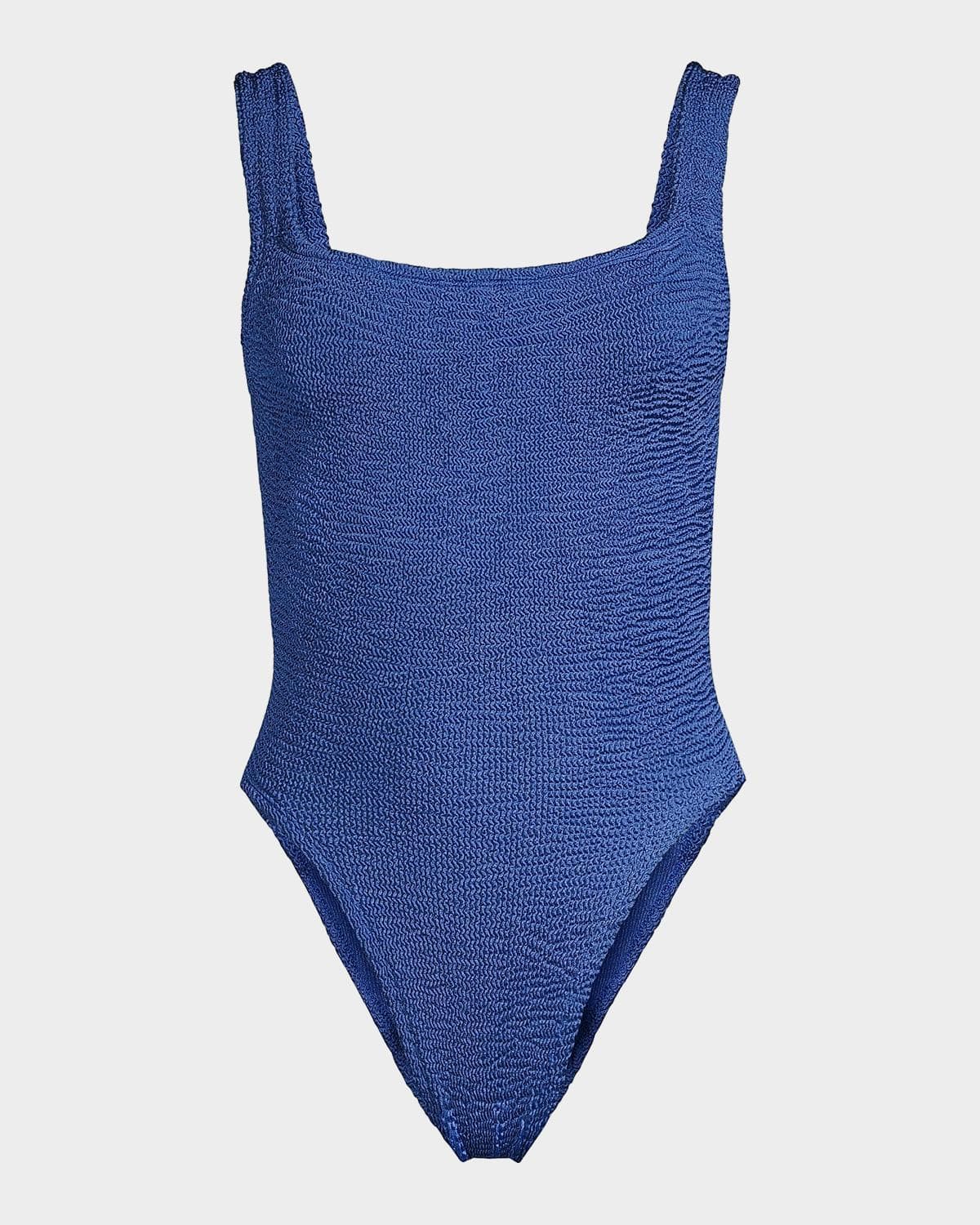 Hunza G Square-Neck One-Piece Swimsuit