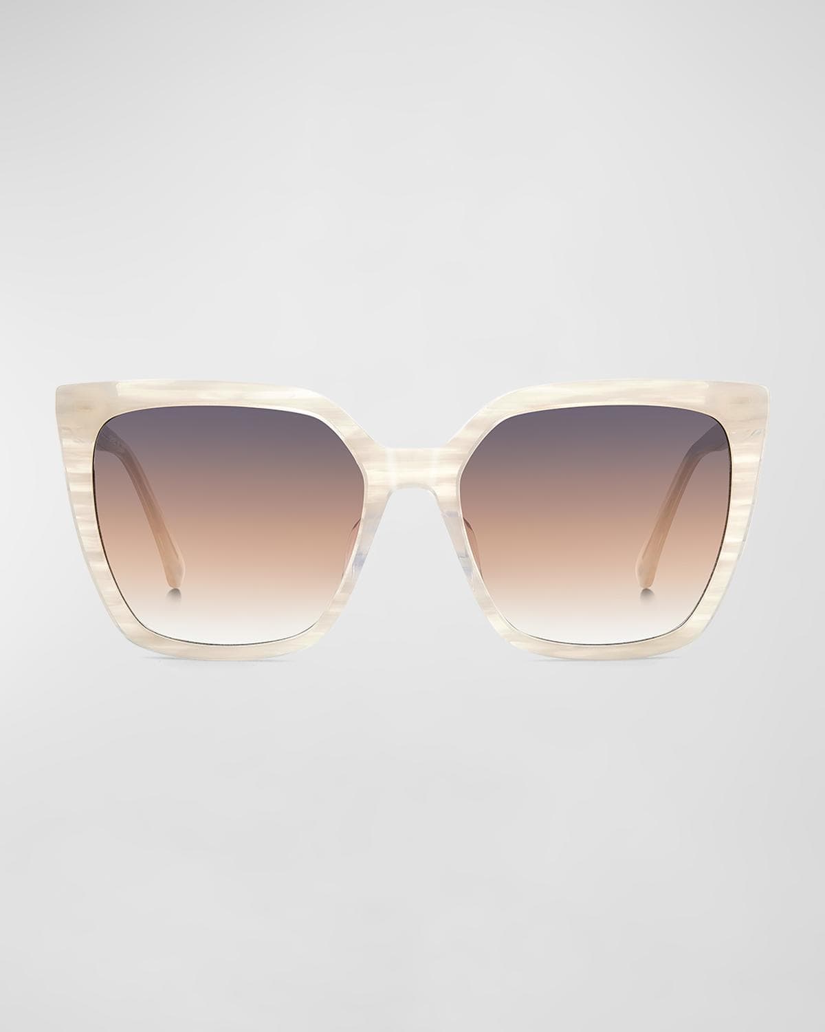 kate spade new york marlowe acetate square sunglasses
