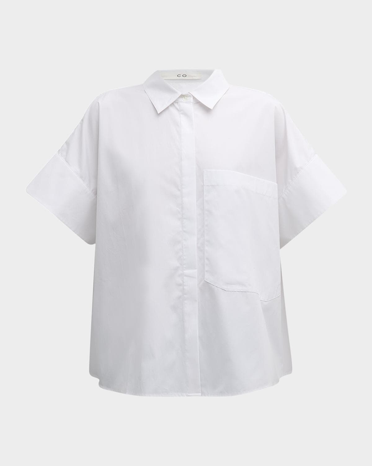 Co Boxy Short-Sleeve Collared Shirt