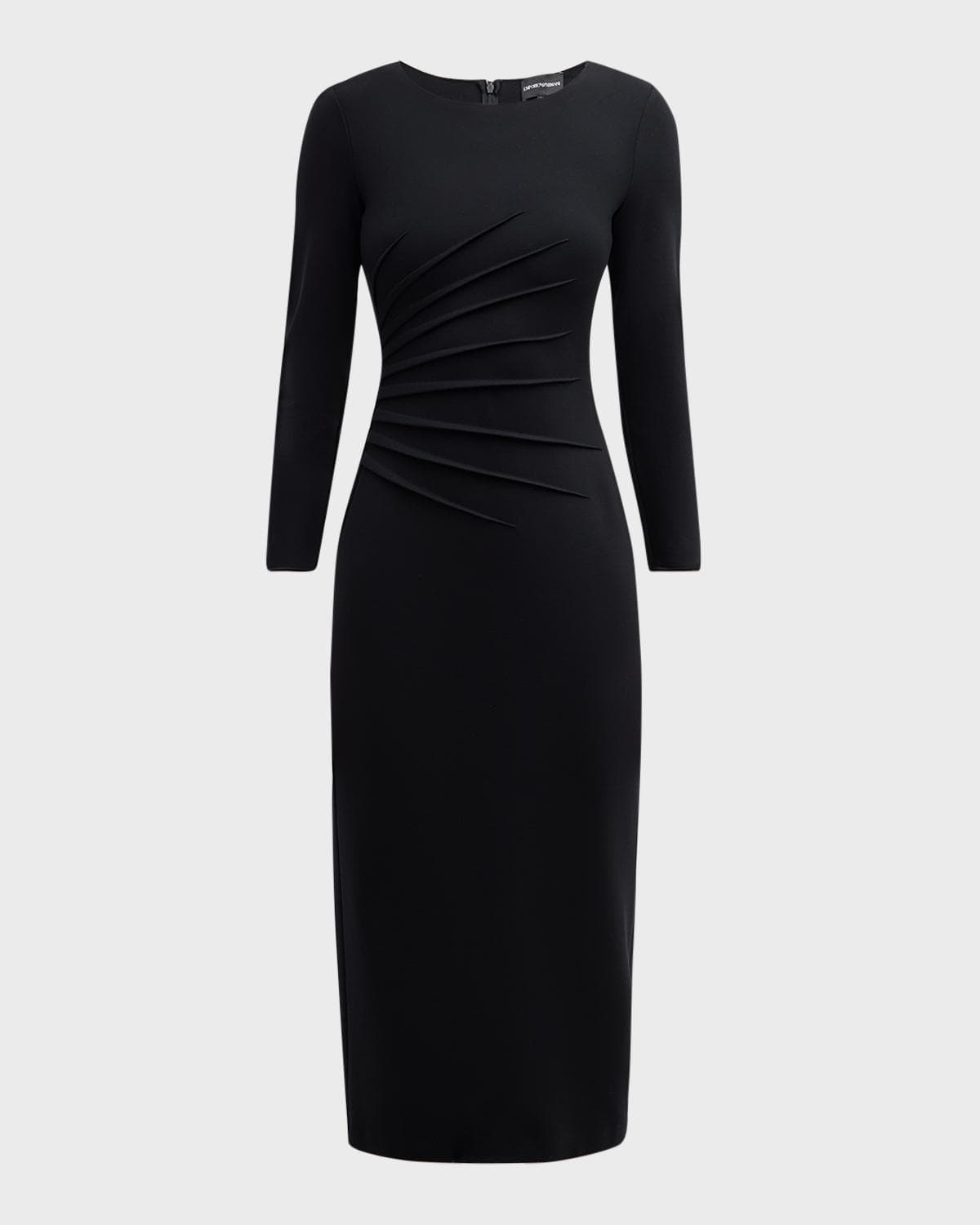 Emporio Armani Pleated Jersey Midi Sheath Dress · 42 (6)