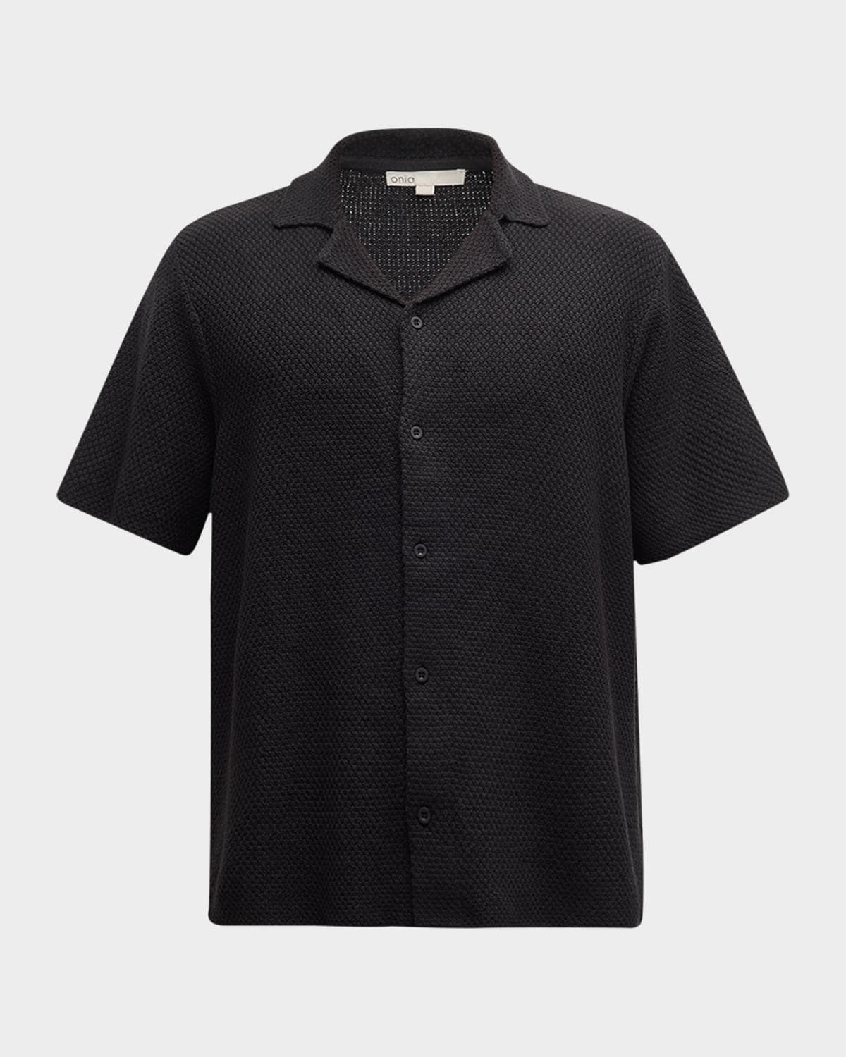 Onia Men's Cotton Textured Camp Shirt