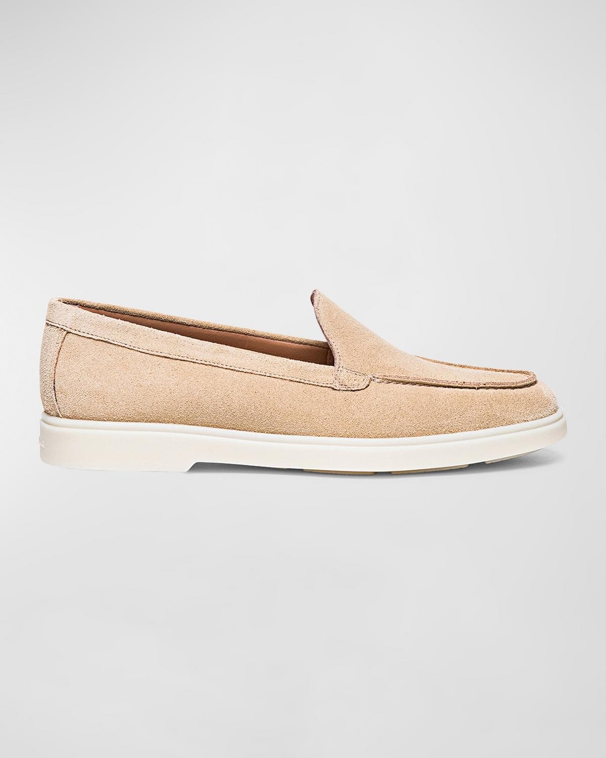 Santoni Yaltamoc Suede Slip-On Loafers