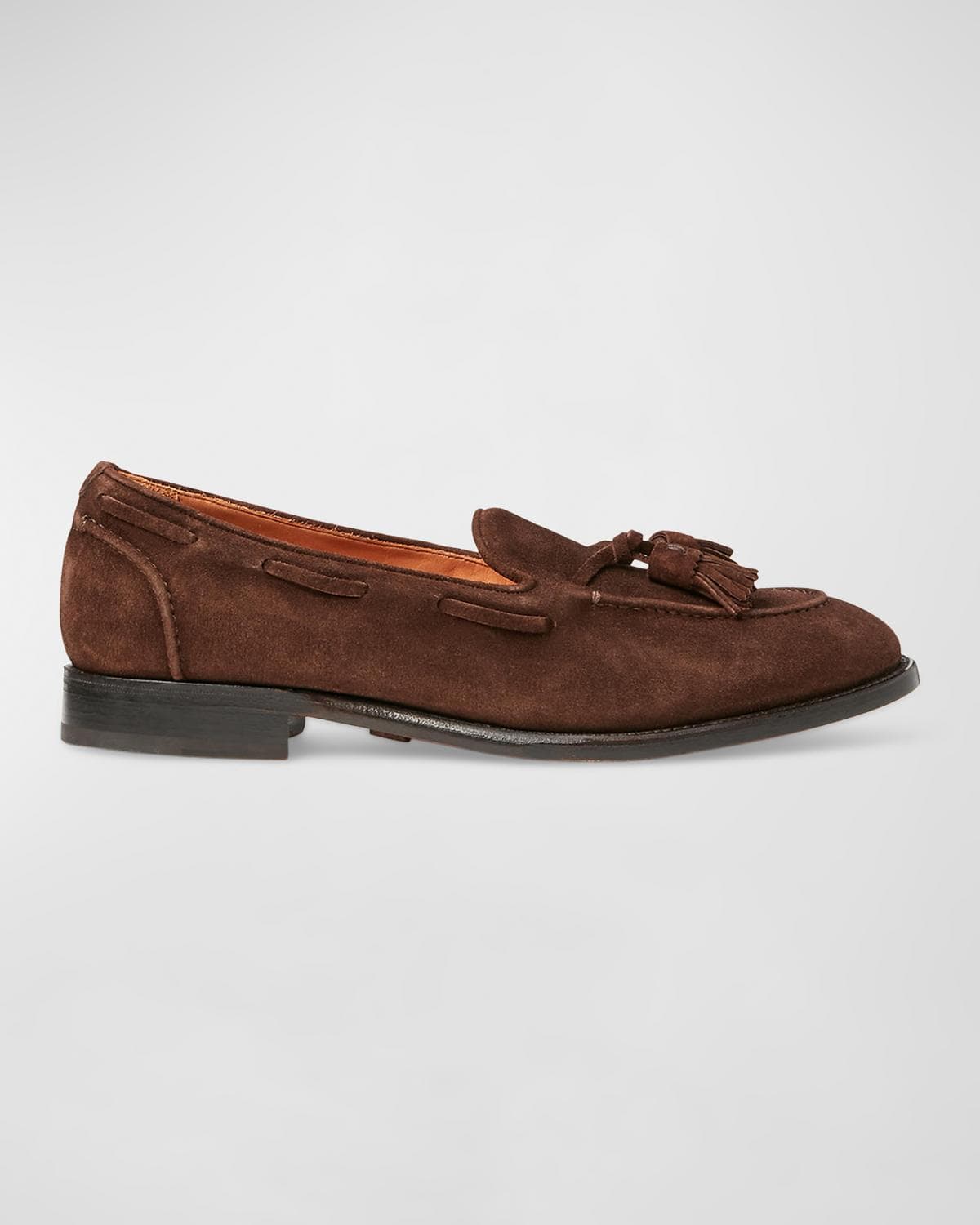 Ralph Lauren Purple Label Men's Luther Calf Suede Tassel Loafers