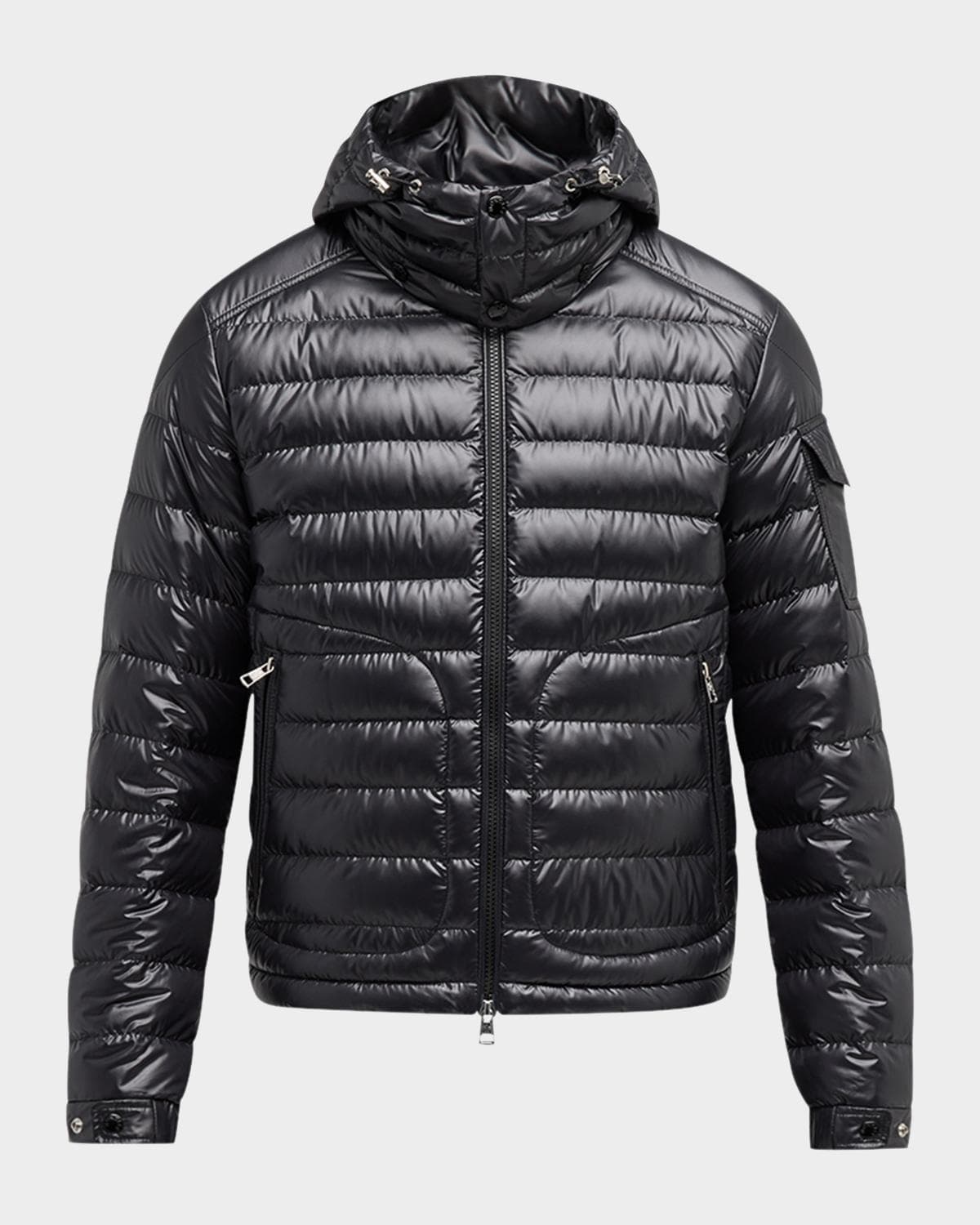 Moncler Men's Lauros Quilted Hooded Down Jacket