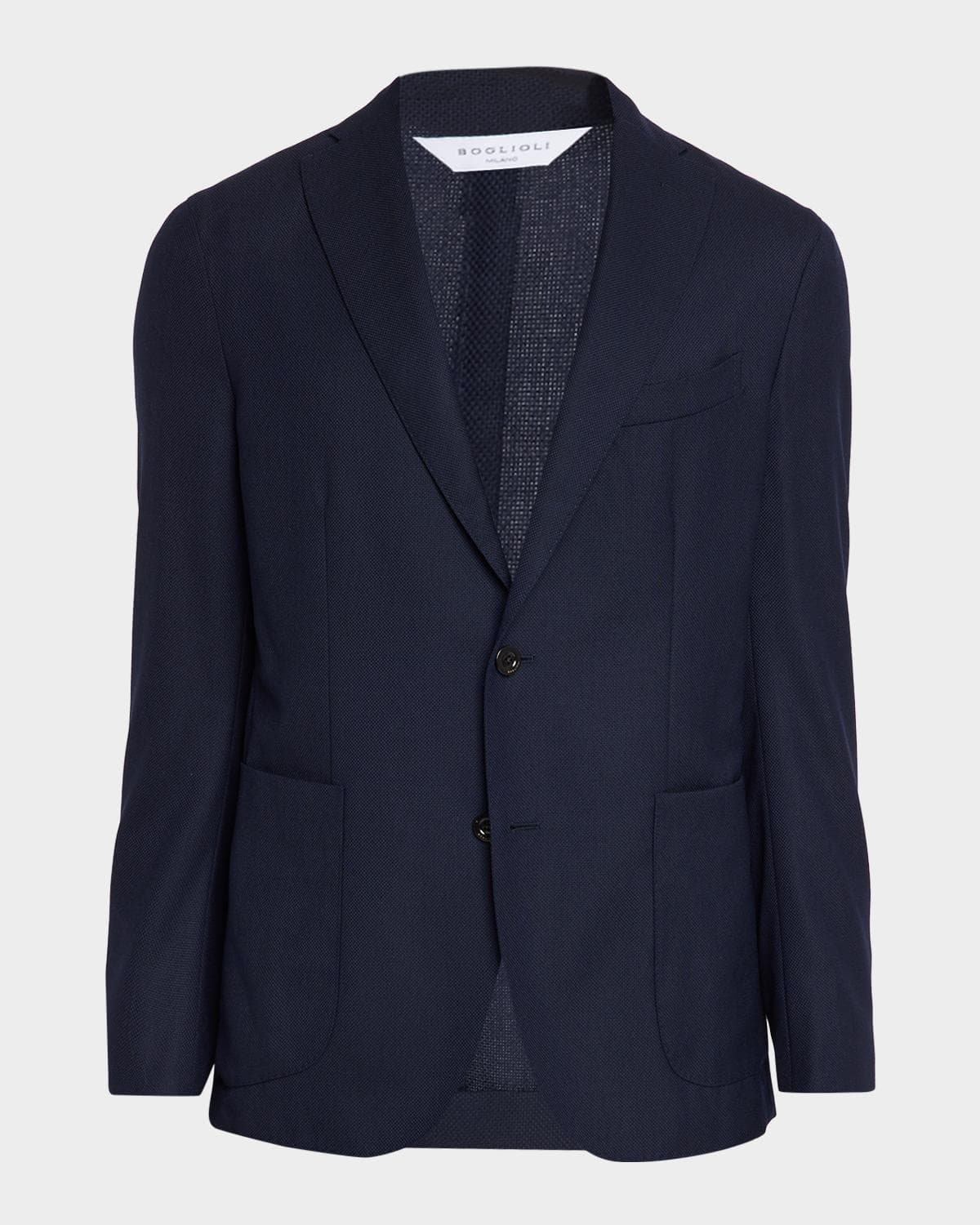 Boglioli Men's Wool Hopsack Blazer