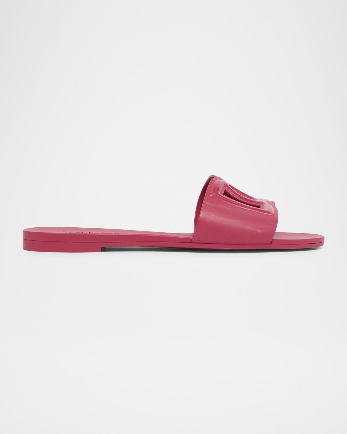 Dolce & Gabbana Cut-Out DG Rubber Sandals