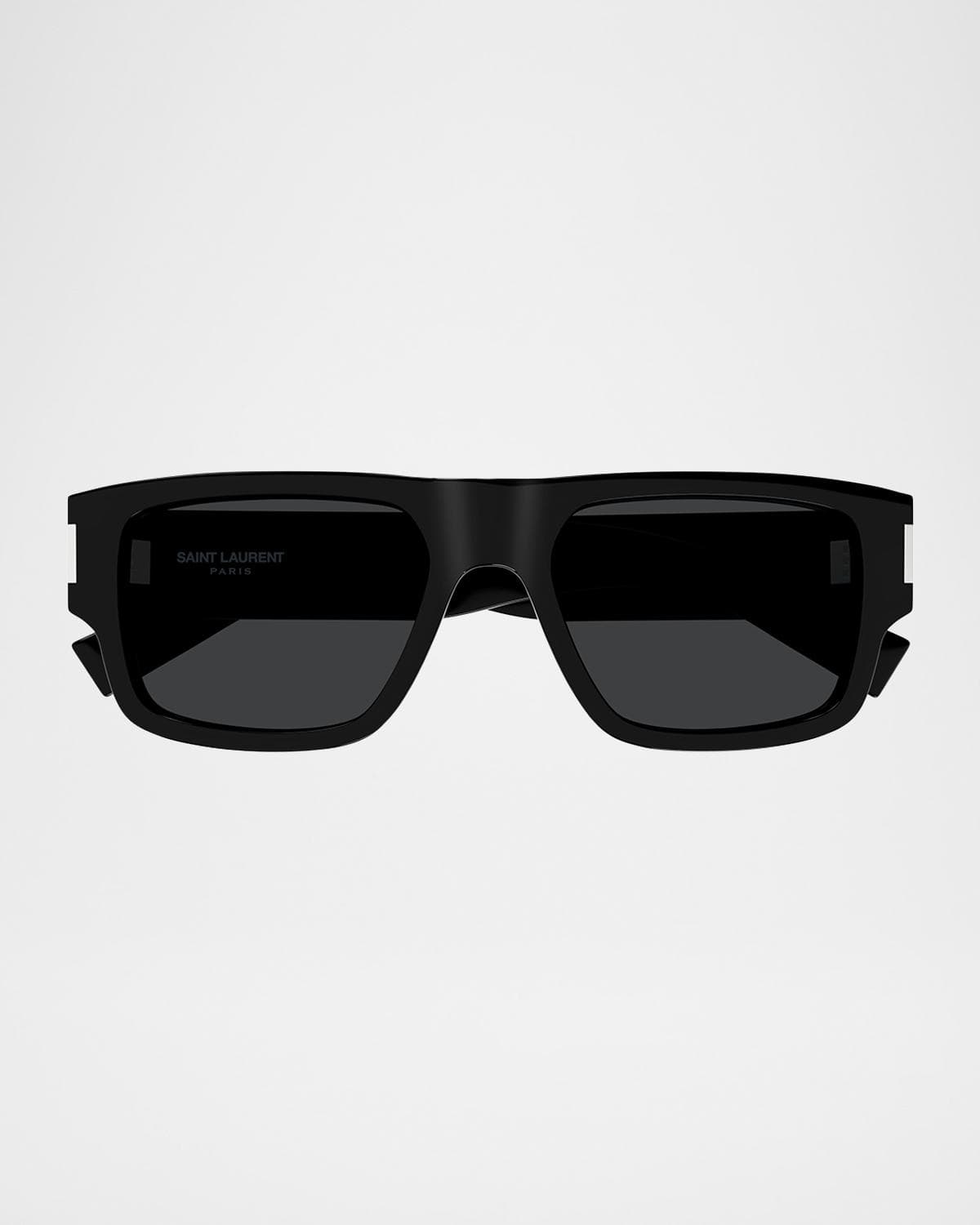 Saint Laurent Men's SL 659 Acetate Rectangle Sunglasses
