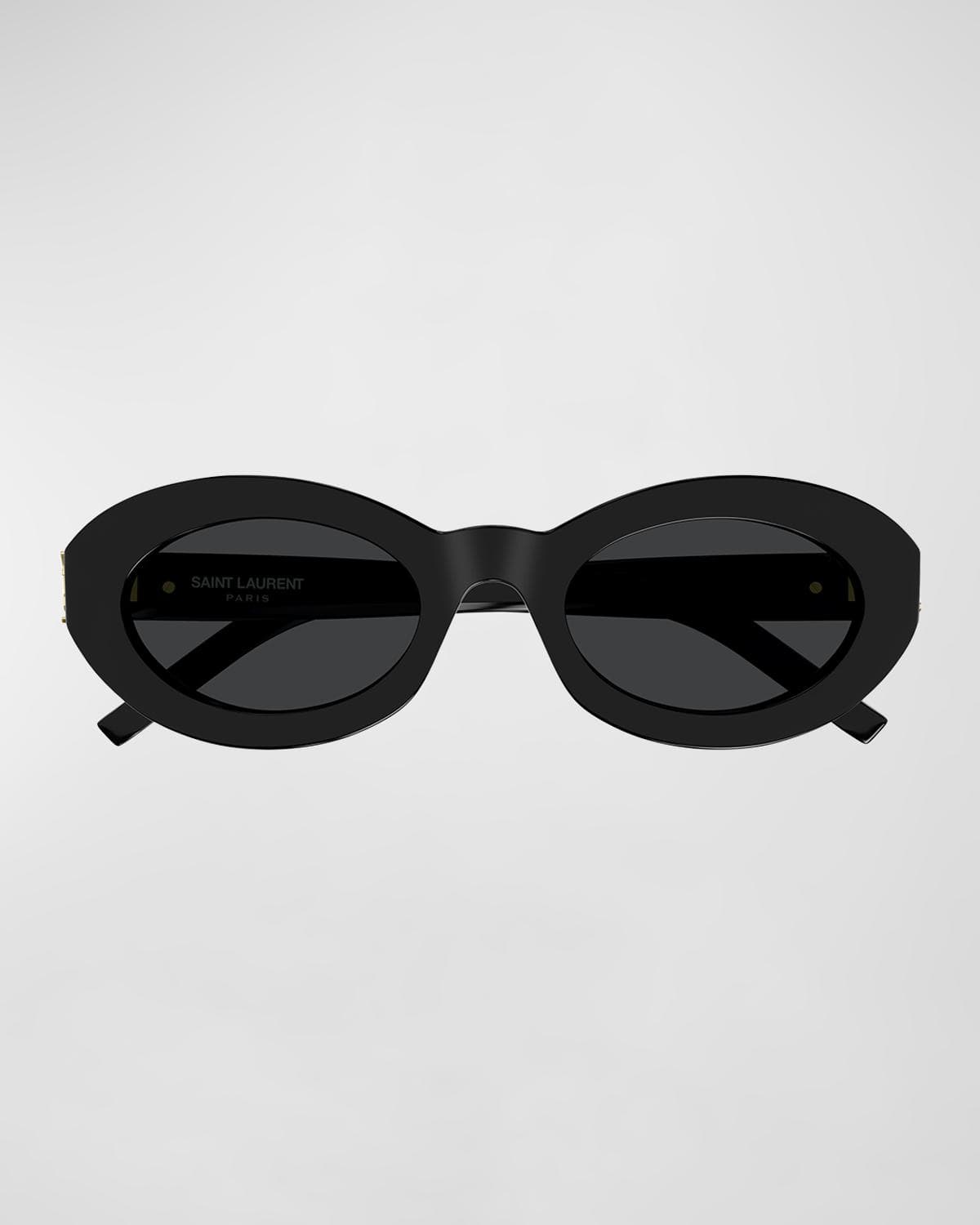 Saint Laurent YSL Acetate Oval Sunglasses