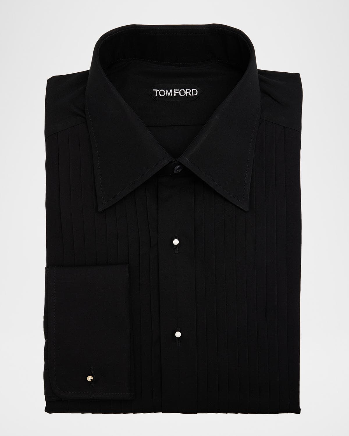 TOM FORD Men's Cotton Plisse Dress Shirt
