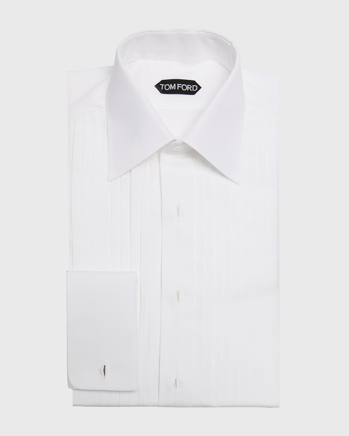 TOM FORD Men's Cotton Plisse Dress Shirt