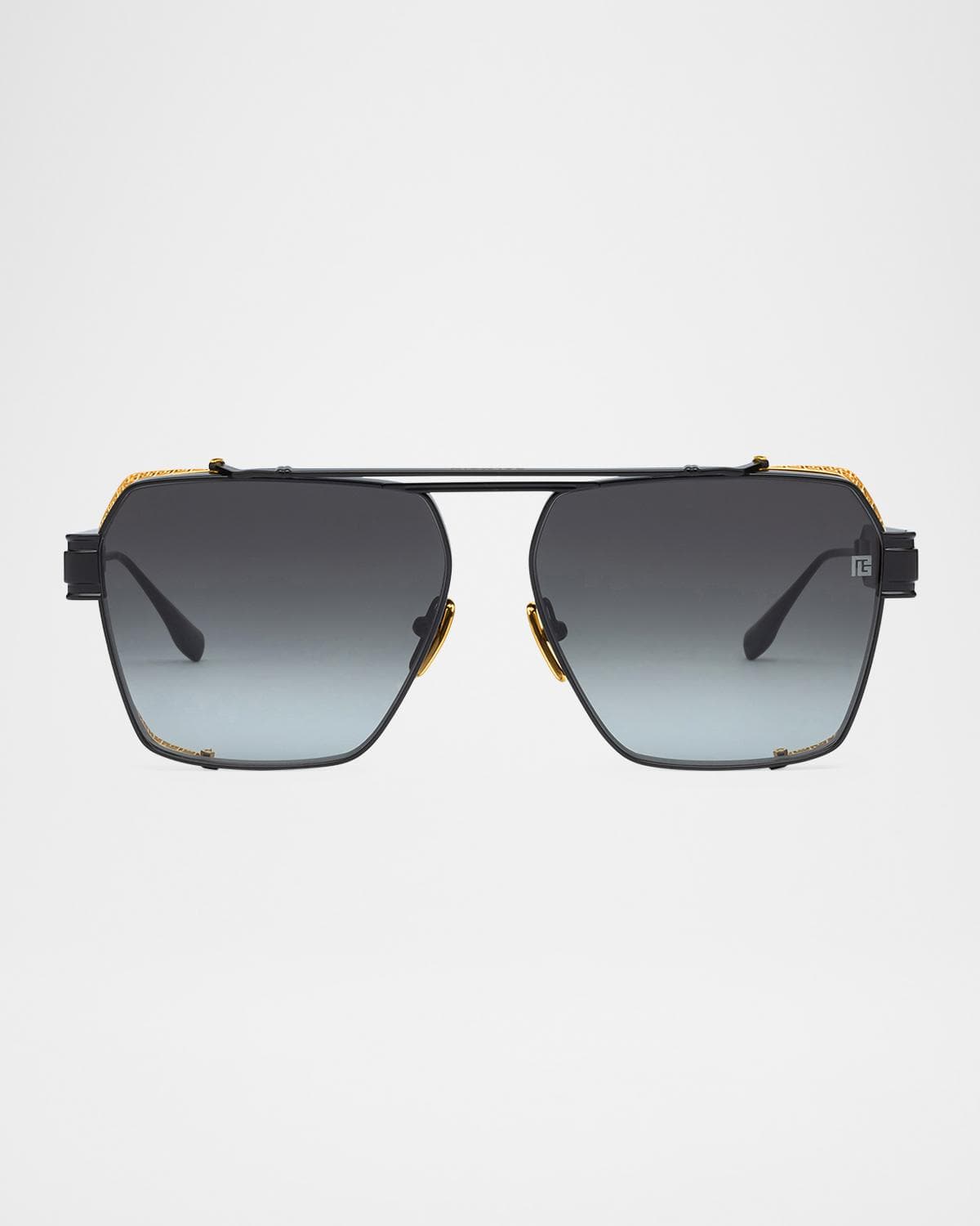 Balmain Premier Titanium Aviator Sunglasses