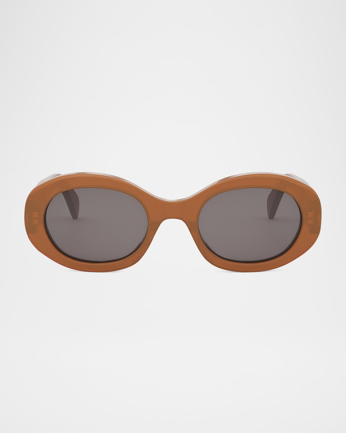 CELINE Triomphe Acetate Oval Sunglasses