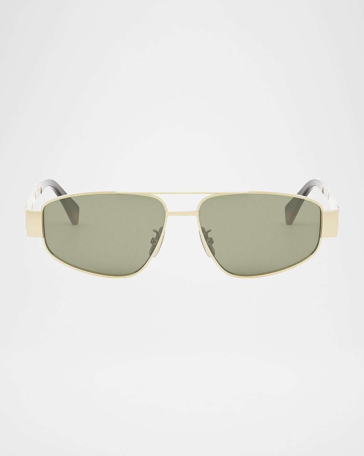 CELINE Men's Triomphe Pilot Metal Sunglasses
