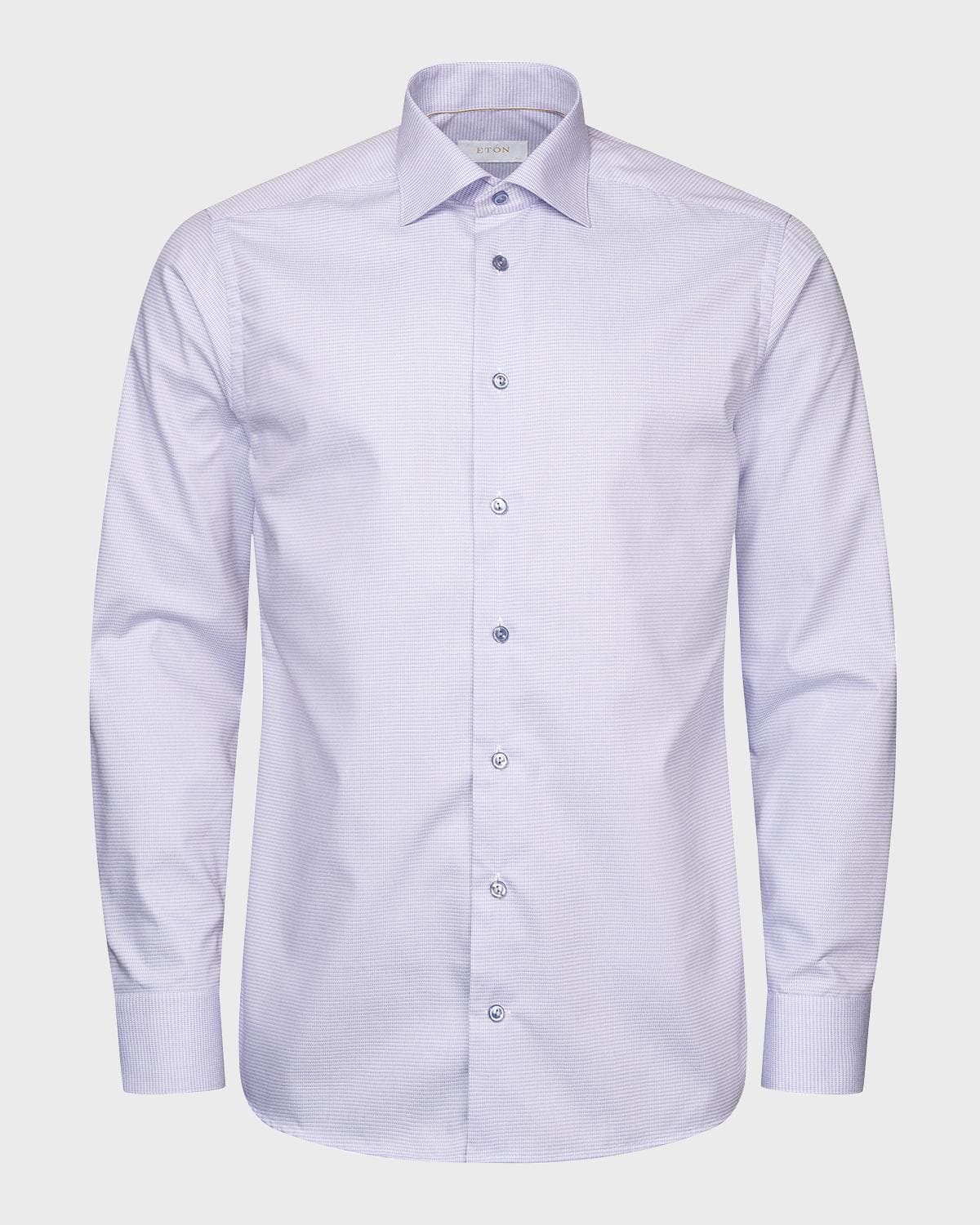 Eton Men's Contemporary Fit Elevated Pique Dress Shirt