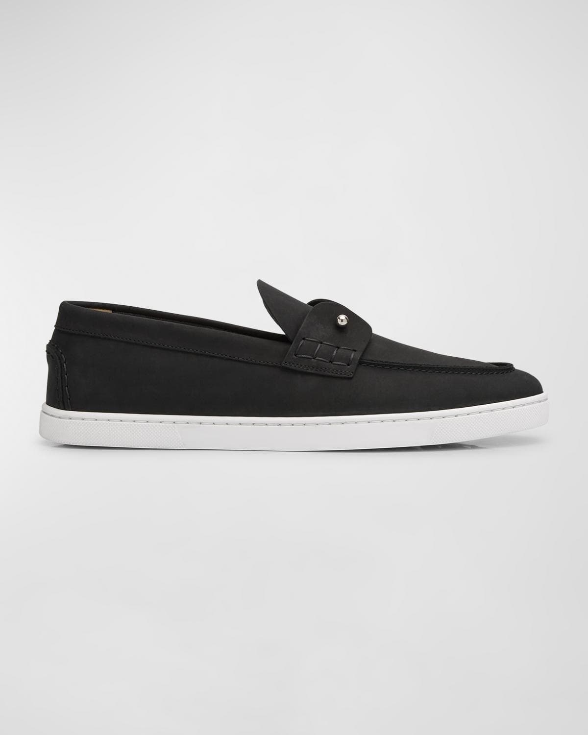 Christian Louboutin Men's Chambeliboat Nubuck Boat Shoes