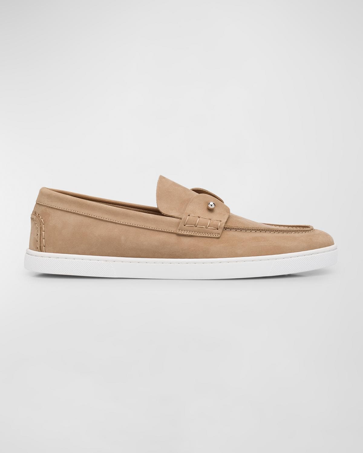 Christian Louboutin Men's Chambeliboat Nubuck Boat Shoes