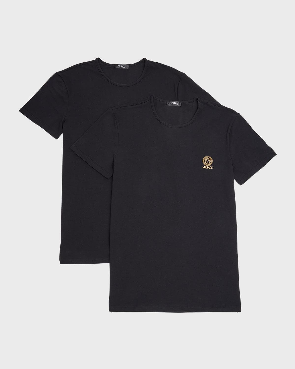 Versace Men's 2-Pack Cotton Logo T-Shirts · 4 (SMALL)