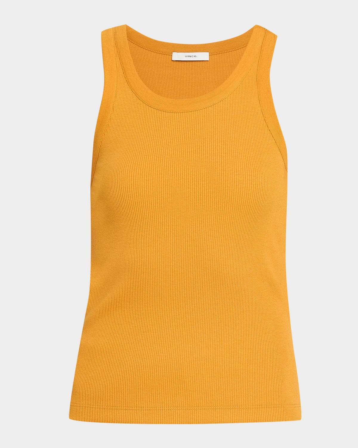 Vince Scoop-Neck Ribbed Tank Top