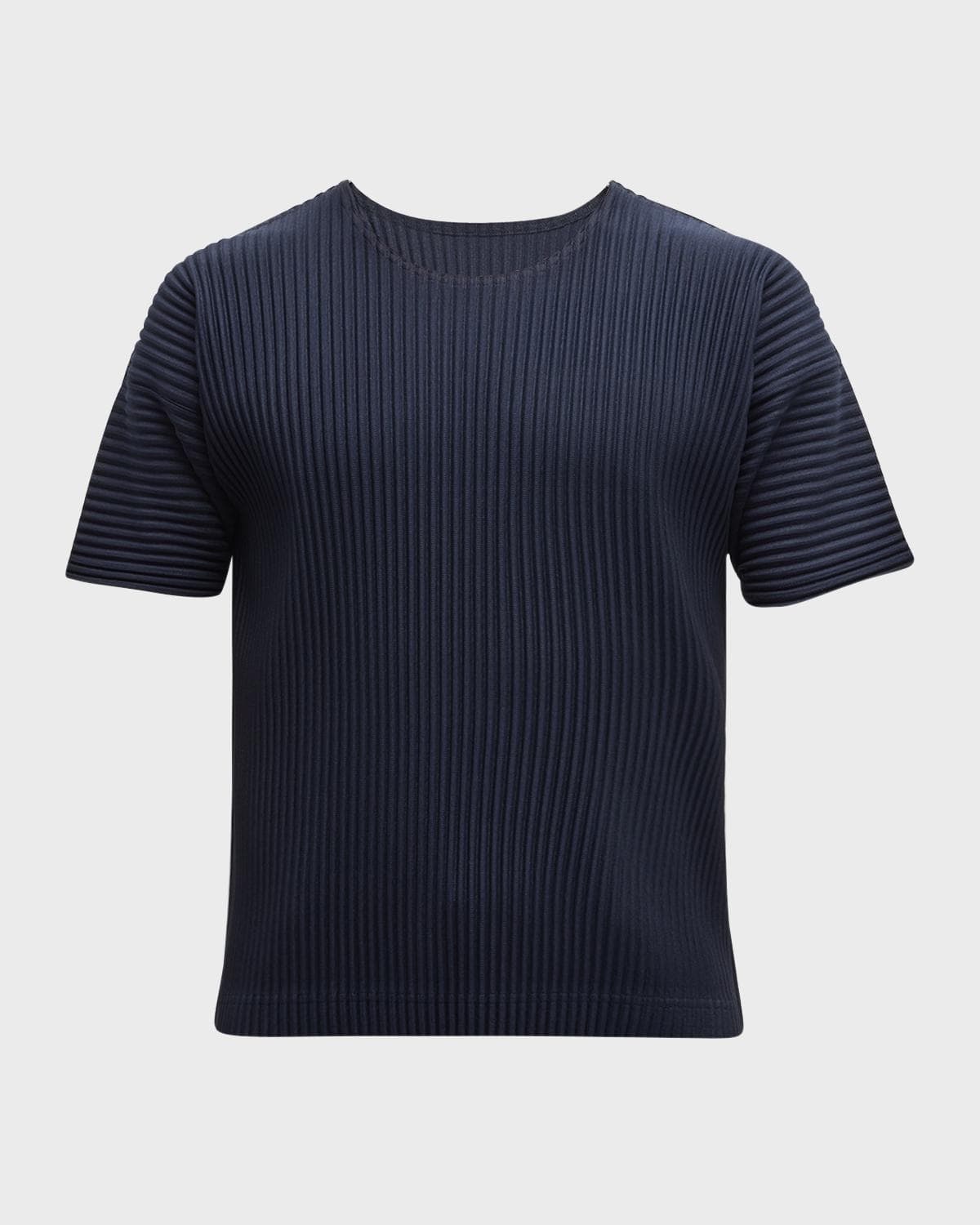 Homme Plissé Issey Miyake Men's Basics Short-Sleeve Pleated Shirt