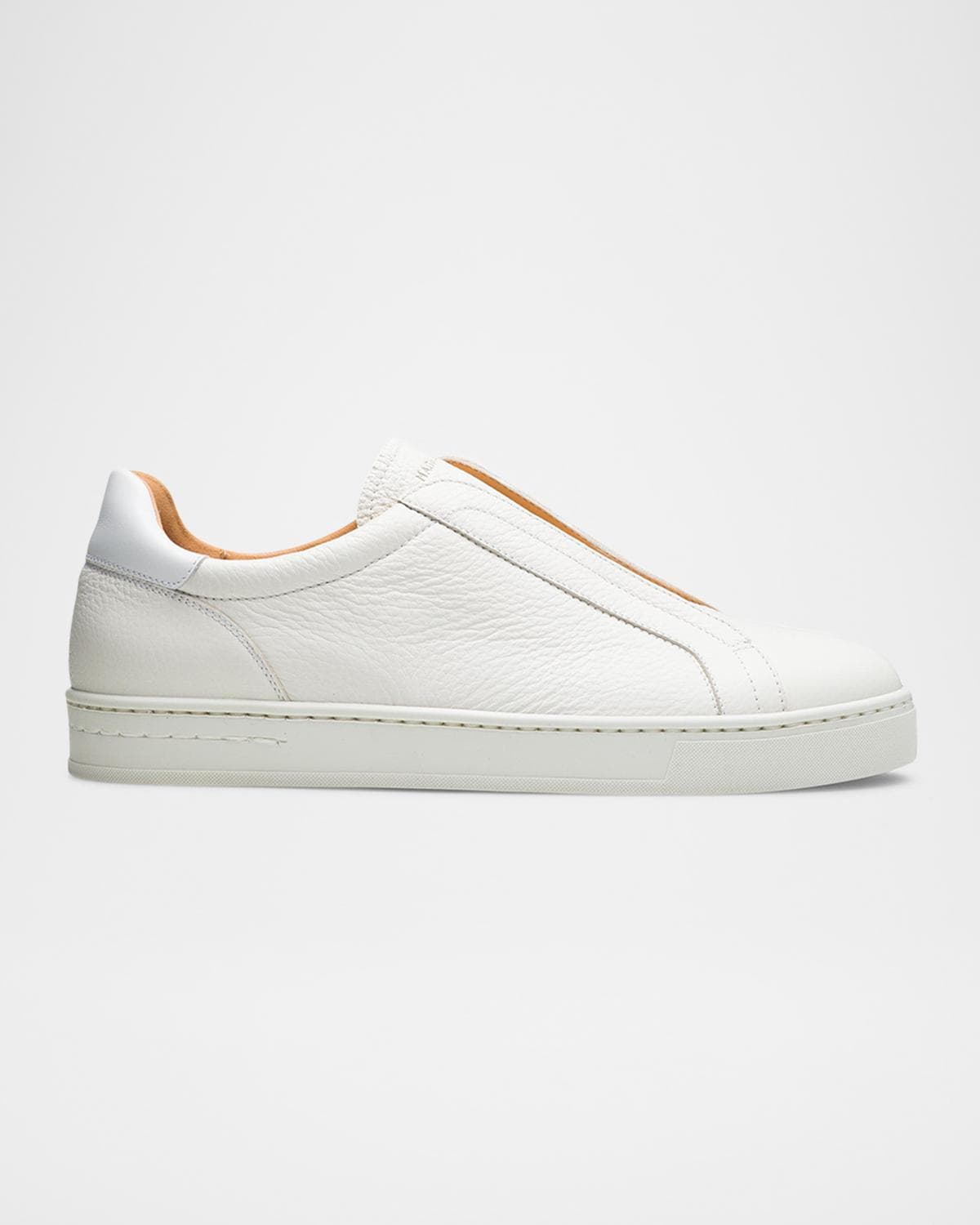 Magnanni Men's Gasol Leather Slip-On Sneakers