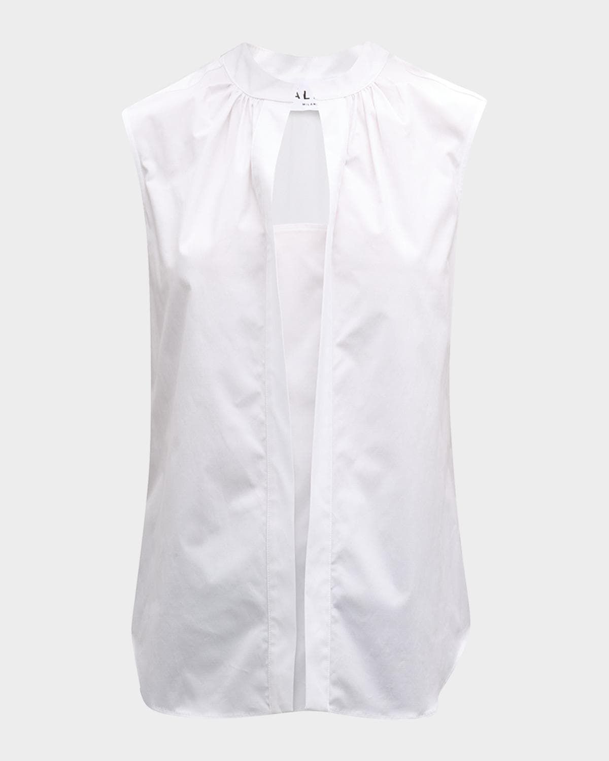 Callas Milano Olympia Sleeveless Cotton Poplin Blouse
