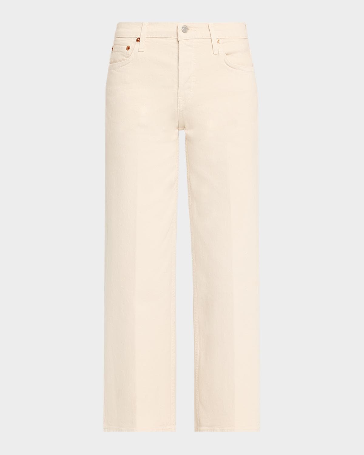 RE/DONE Mid-Rise Wide-Leg Crop Jeans
