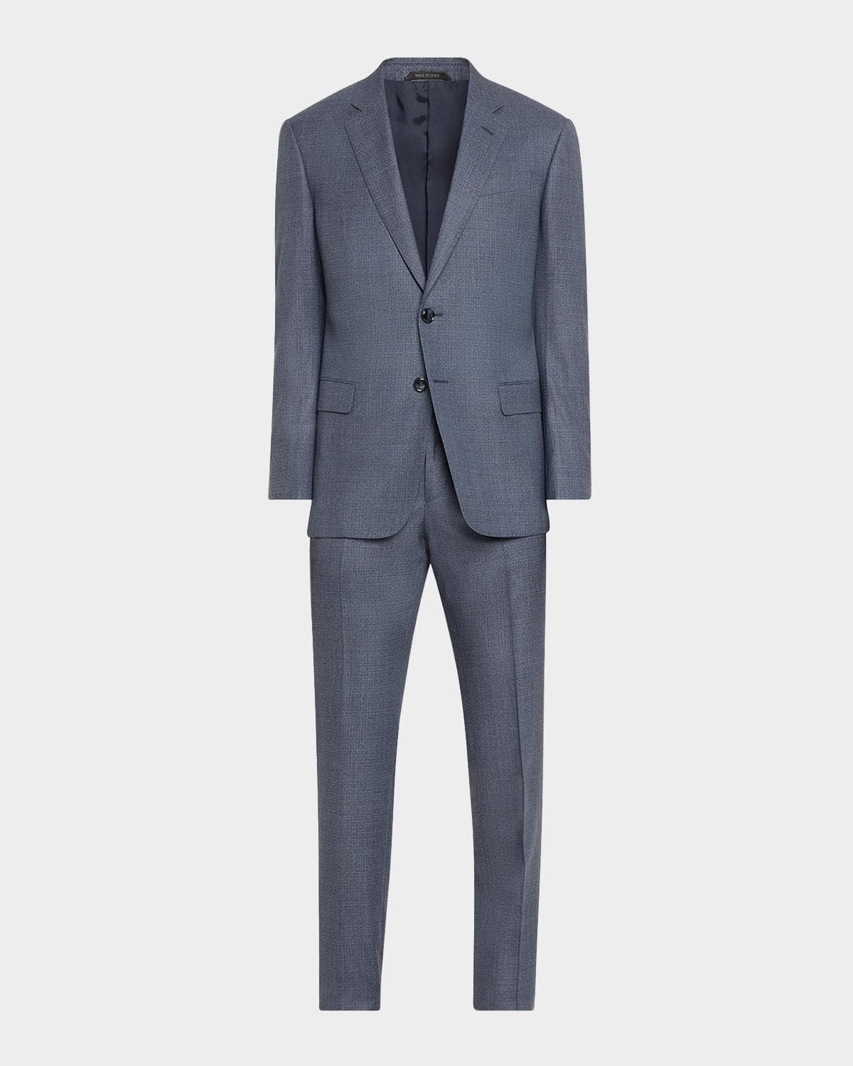 Giorgio Armani Men's Micro-Squares Wool Classic Fit Suit