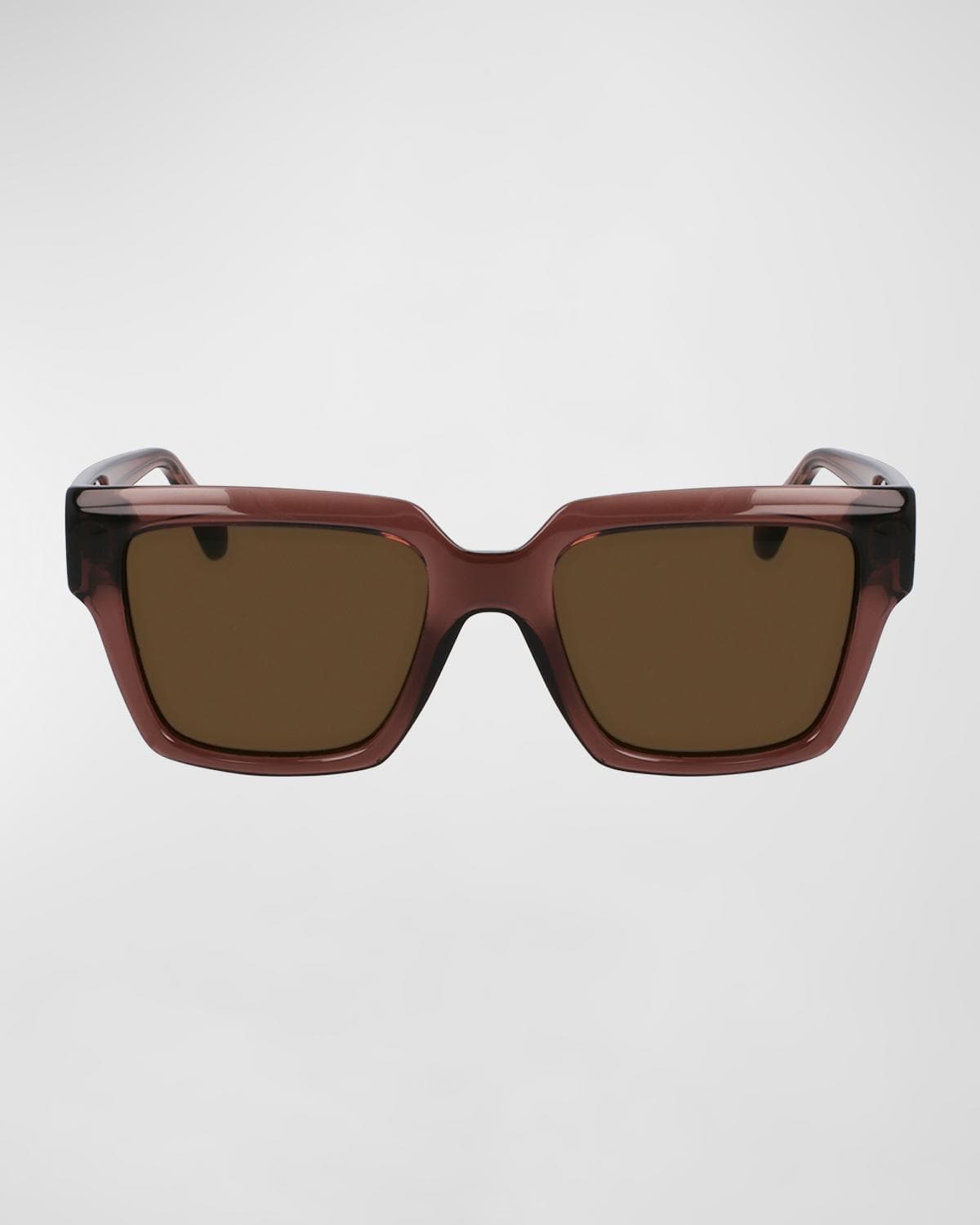 FERRAGAMO Gancini Acetate Square Sunglasses