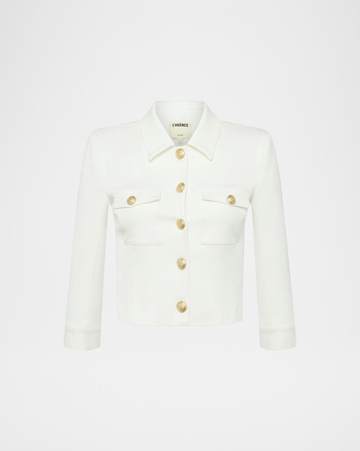 L 'AGENCE Kumi Cropped Fitted Jacket