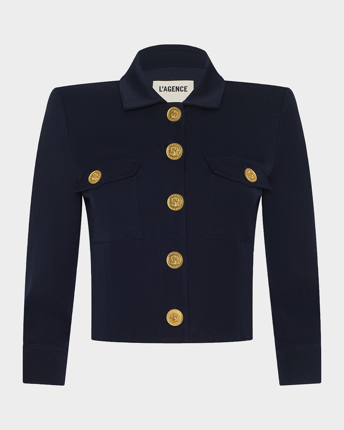 L 'AGENCE Kumi Cropped Fitted Jacket