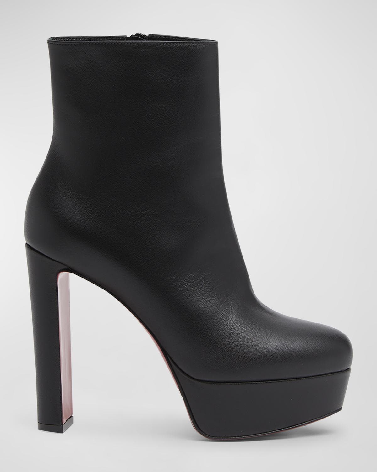 Christian Louboutin 130mm Loo Leather Platform Booties