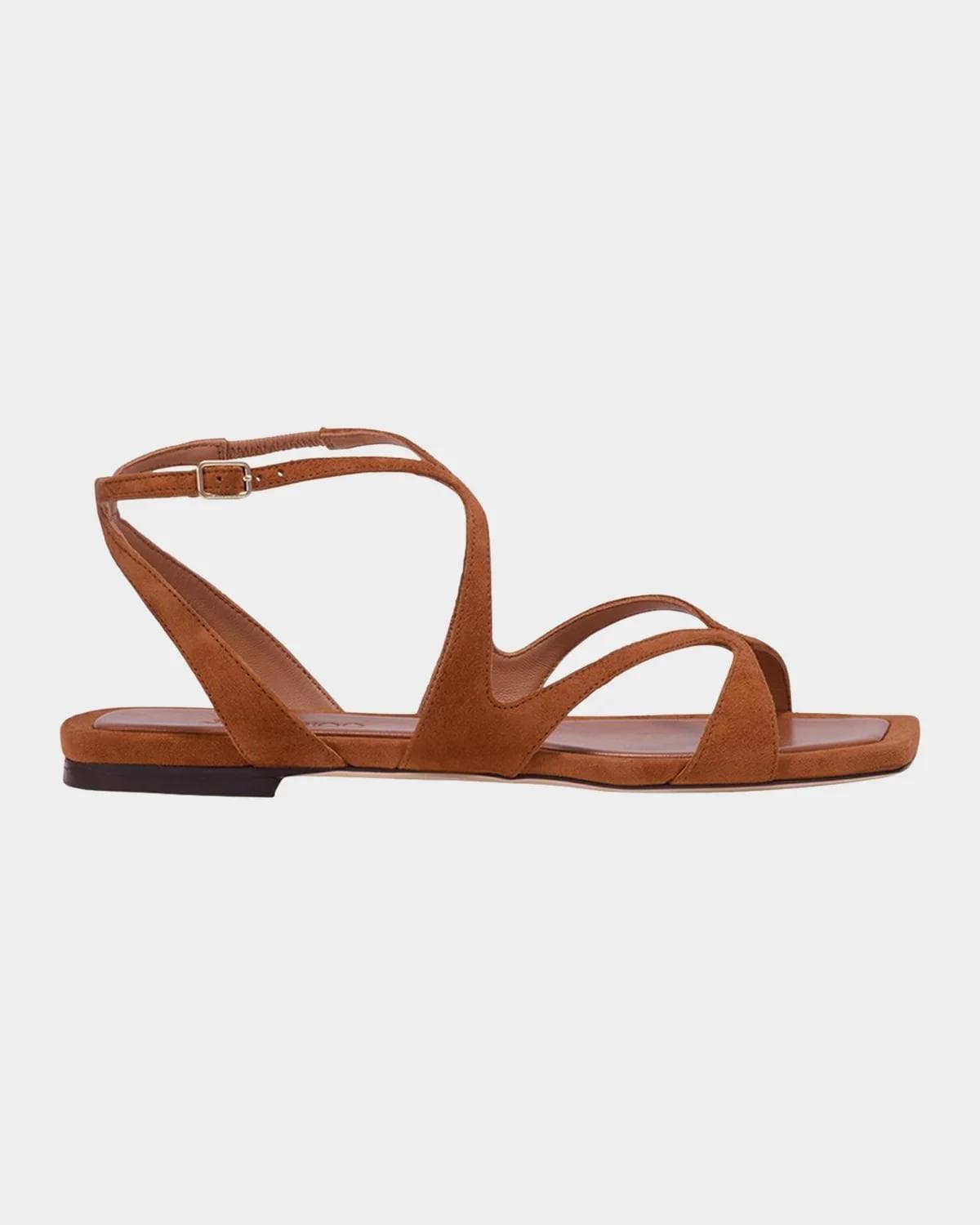 Jimmy Choo Ayla Suede Ankle-Strap Sandals