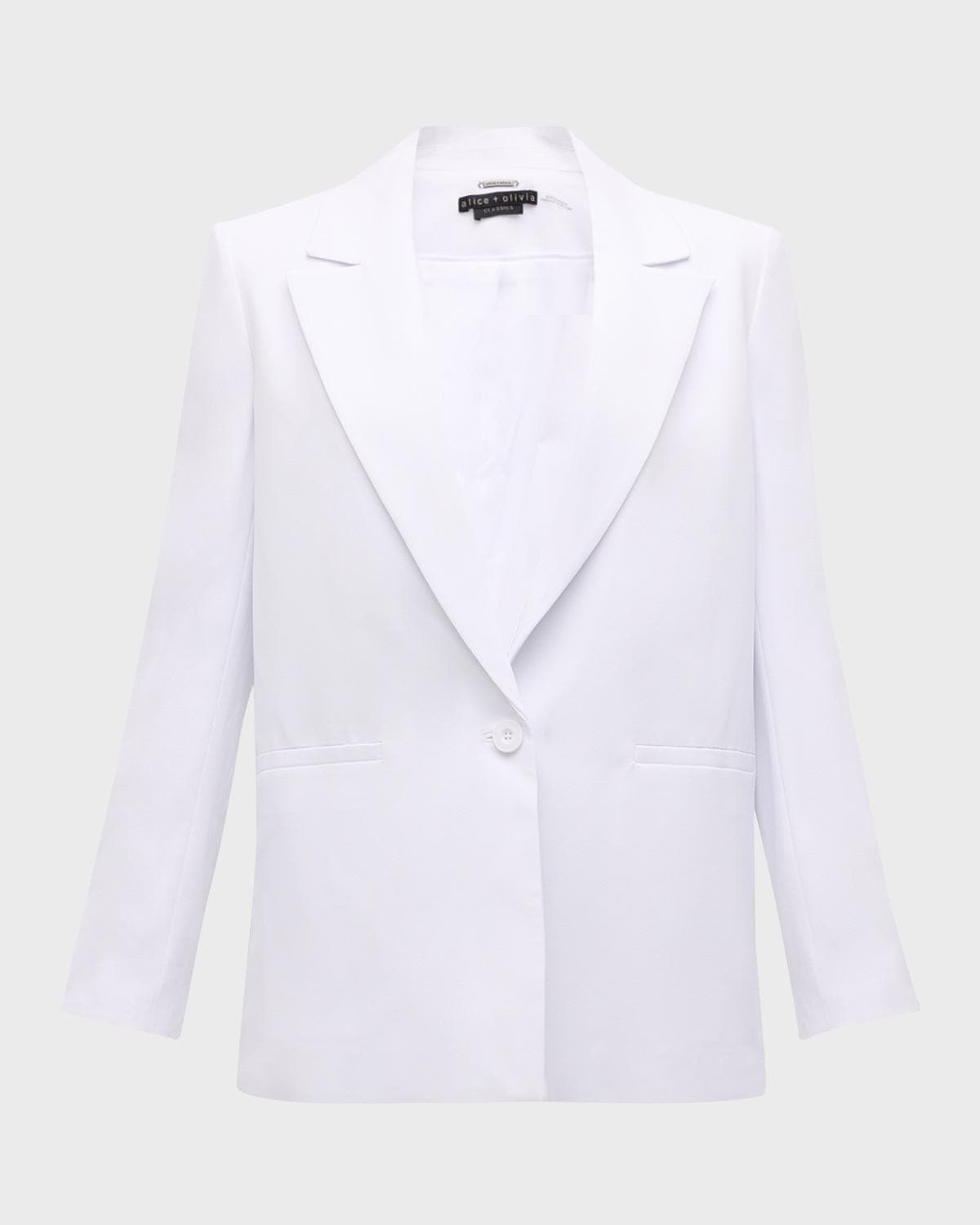 ALICE + OLIVIA Denny Notch-Collar Boyfriend Blazer