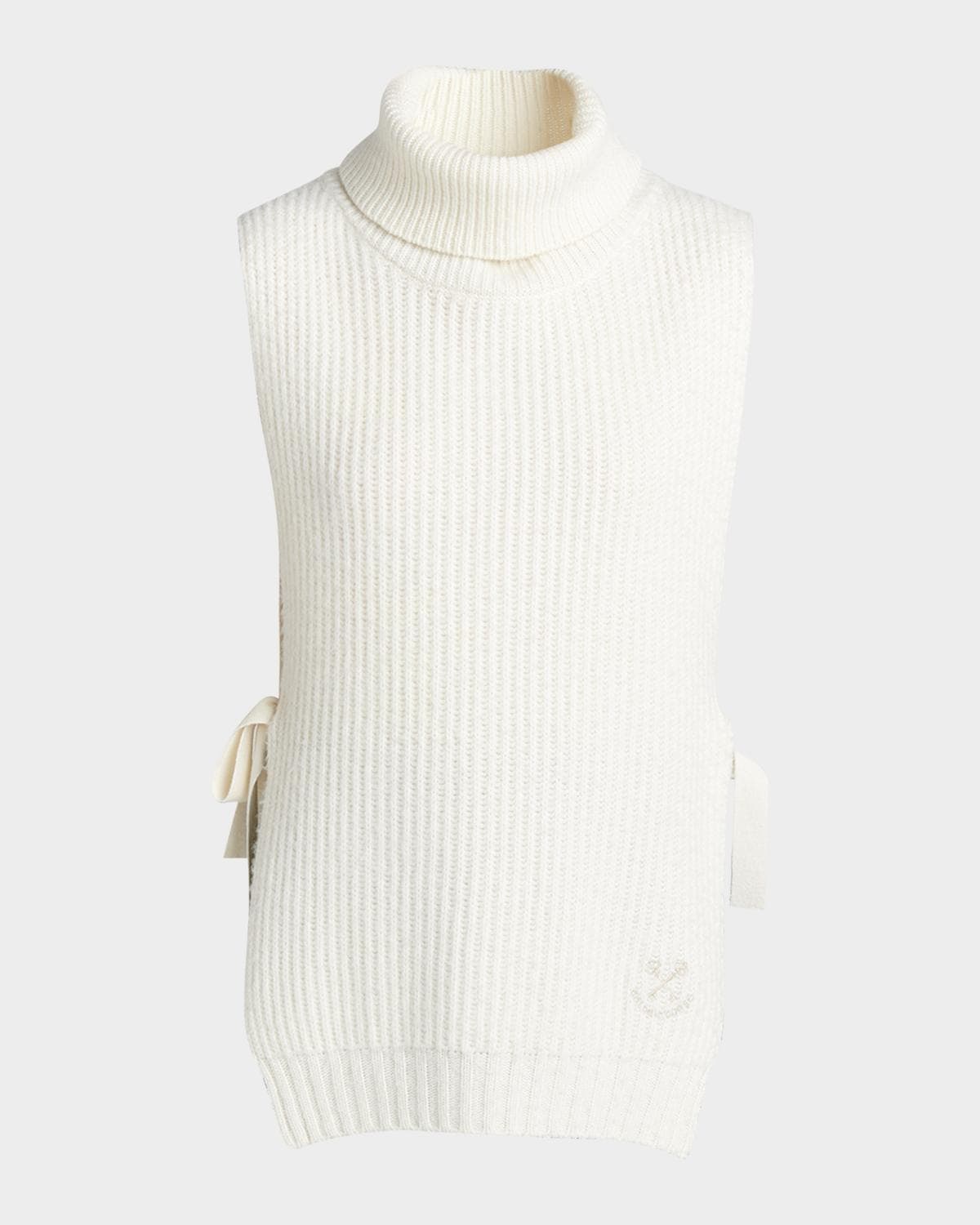 Golden Goose Journey Side-Tie Turtleneck Sweater Vest