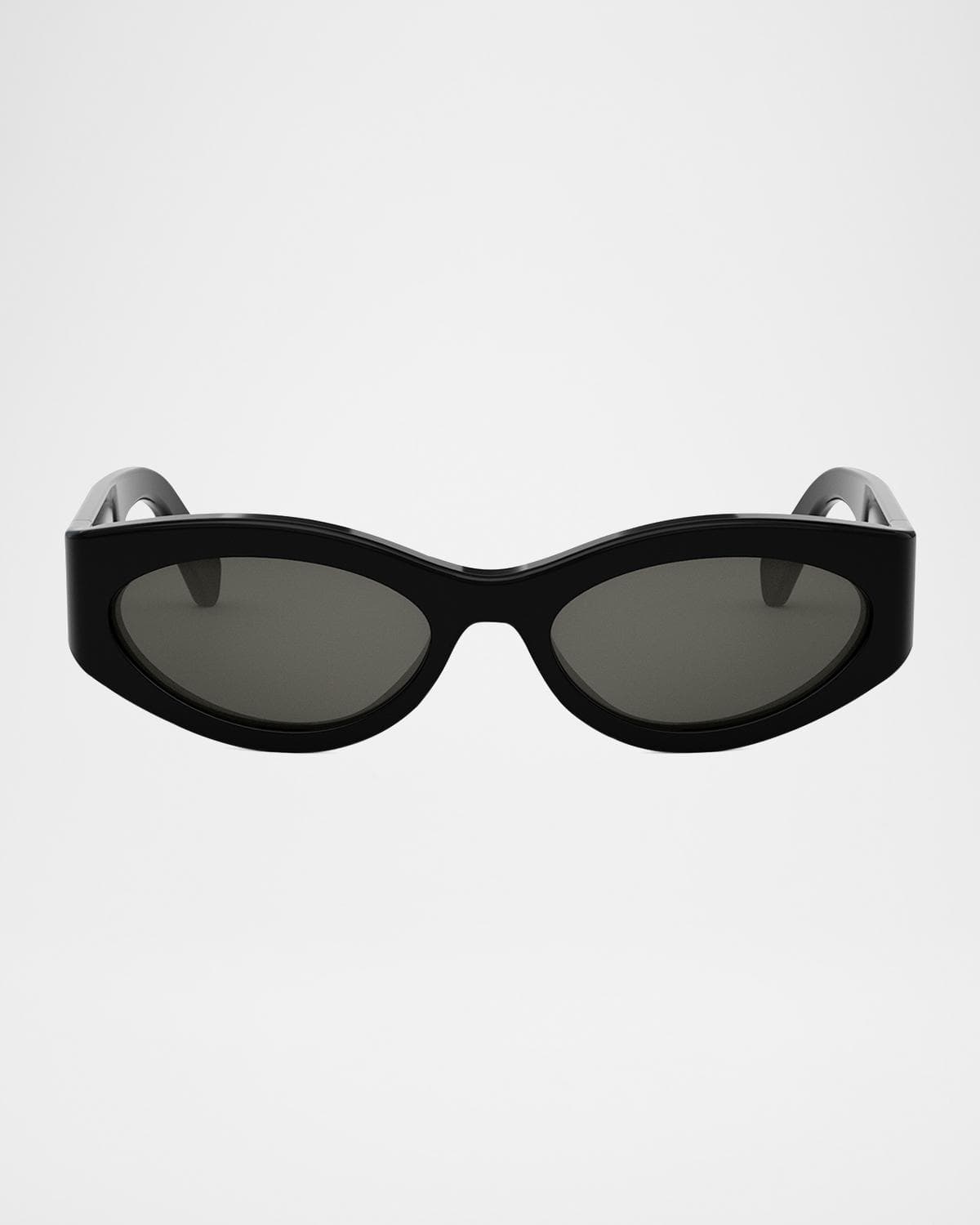 CELINE Men's Monochroms Acetate Oval Sunglasses