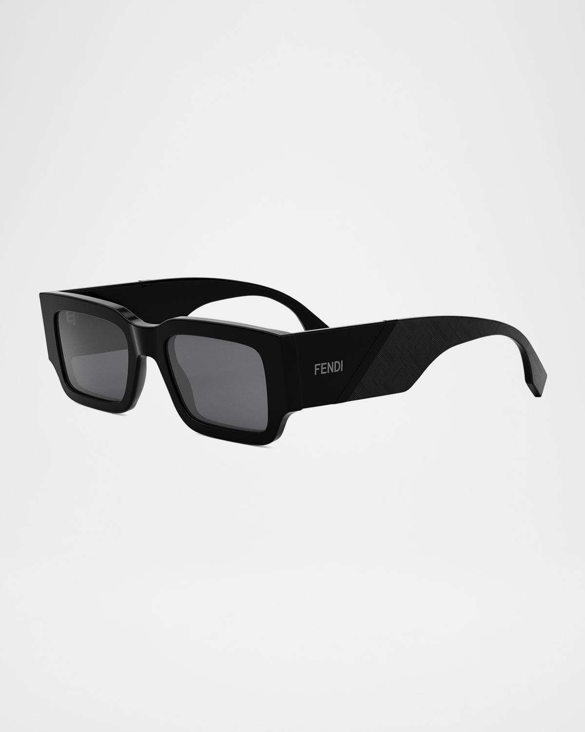 Fendi Men's Rectangle Acetate Sunglasses