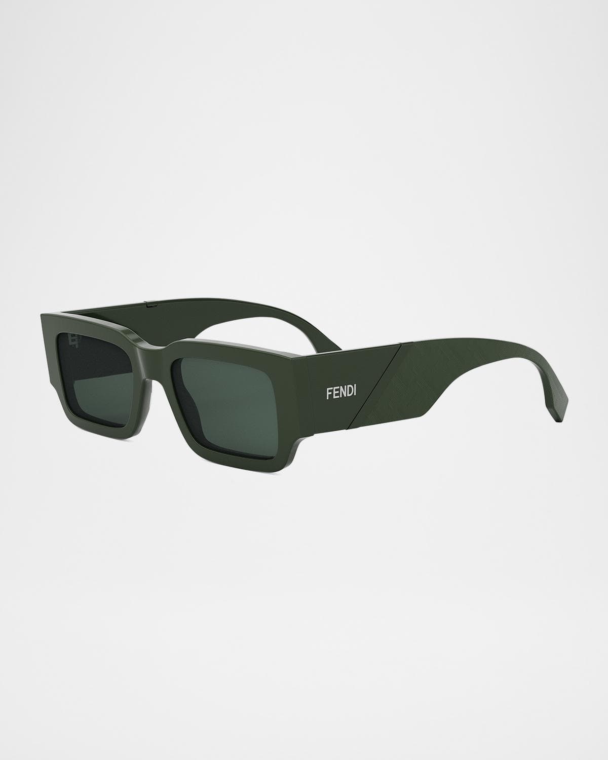 Fendi Men's Rectangle Acetate Sunglasses